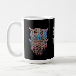 Kleurige Vreemde Uil Mok Koffie Thee