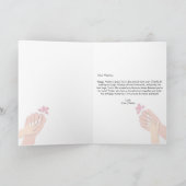 Kleurige vrolijke Moederdag wenskaart Bedankkaart (Binnen)