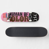 KLEURIGE VROUW Skateboard (Horizontaal)