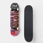 KLEURIGE VROUW Skateboard (Voorkant)