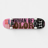 KLEURIGE VROUW Skateboard (Horizontaal)