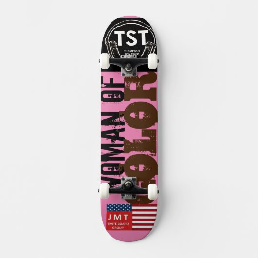 KLEURIGE VROUW Skateboard (Voorkant)
