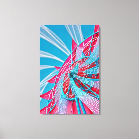 Kleurige Wiel Canvas Afdruk (Voorkant)