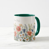 Kleurige Wilde Bloemen Mok (Voorkant rechts)