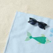 Kleurige Zeemeerminnen Strandhanddoek Strandlaken (In situ)