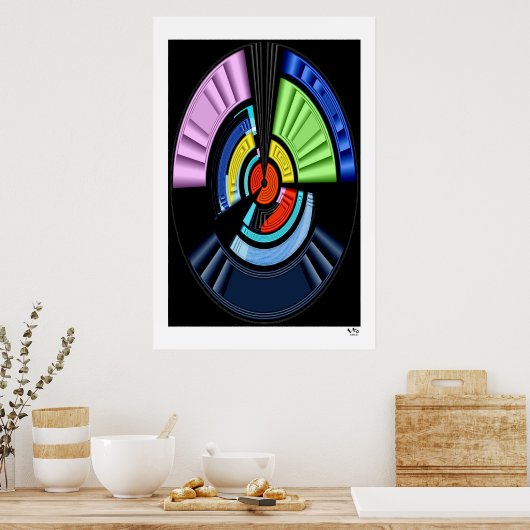 KLEURILLUSIE #01/P POSTER (Keuken)