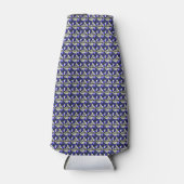 Kleurillustratie Fancy vormen, grijs en blauw Flesjeskoeler (Voorkant)