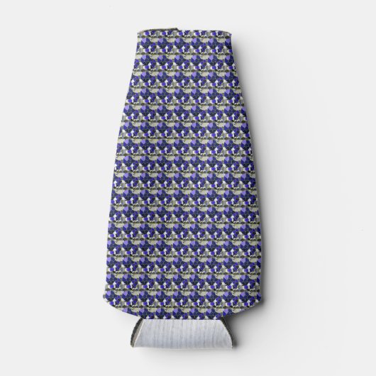 Kleurillustratie Fancy vormen, grijs en blauw Flesjeskoeler (Voorkant)