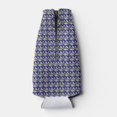 Kleurillustratie Fancy vormen, grijs en blauw Flesjeskoeler (Achterkant)