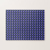 Kleurillustratie Fancy vormen, grijs en blauw Legpuzzel (Horizontaal)