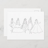 kleuring feestdagenkaart (Voorkant / Achterkant)