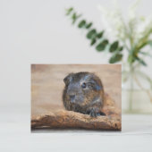 Kleuring van kleine cavia's briefkaart (Staand voorkant)