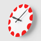 Kleurinstelling - rood ronde klok (Hoek)