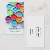 Kleurkaarsen Visitekaartje (Voorkant / Achterkant)