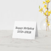 Kleurkaart, Happy jarig stepmum Kaart (Gele Bloem)