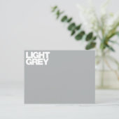 Kleurkaart lichtgrijs briefkaart (Staand voorkant)