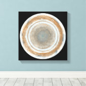 Kleurkaart van Jupiter Canvas Afdruk (Insitu (Houten vloer))