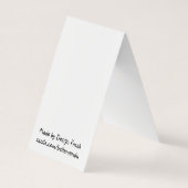 Kleurkaart voor schildpad visitekaartje (Achterkant)