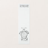 Kleurkaart voor schildpad visitekaartje (Buitenkant ongevouwen)