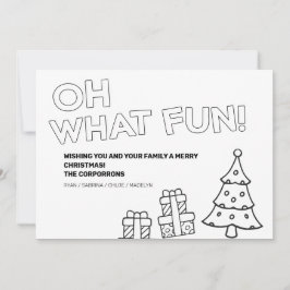 Kleurkaarten voor kerstfoto's feestdagenkaart