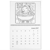 Kleurkalender met Capybara's Kalender (Jan 2027)