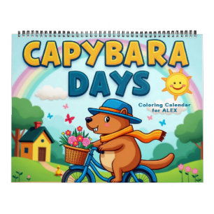 Kleurkalender met Capybara's Kalender
