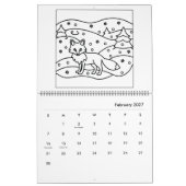 Kleurkalender met Mooie Dieren uit de Dierentuin Kalender (Feb 2027)