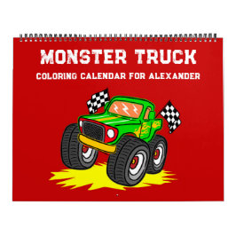 Kleurkalender Monster Truck Kalender