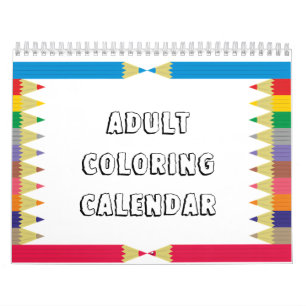 Kleurkalender voor volwassenen kalender