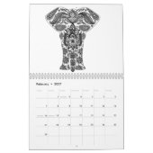 Kleurkalender voor volwassenen kalender (Feb 2027)