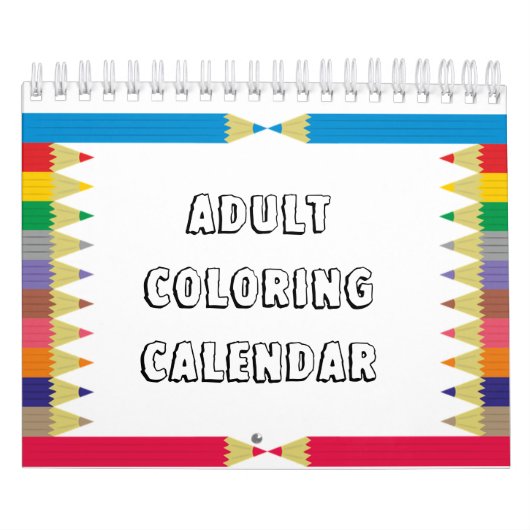 Kleurkalender voor volwassenen kalender (Hoes)