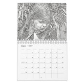 Kleurkalender voor volwassenen kalender (Mar 2027)