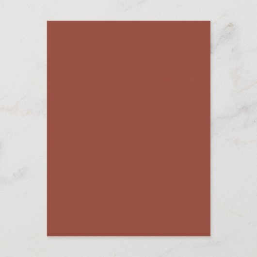 kleurkastanje briefkaart (Voorkant)