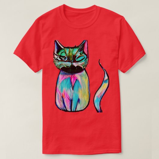 kleurkat t-shirt (Design voorkant)