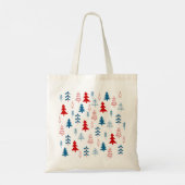 Kleurkerstbomen Tote Bag (Achterkant)