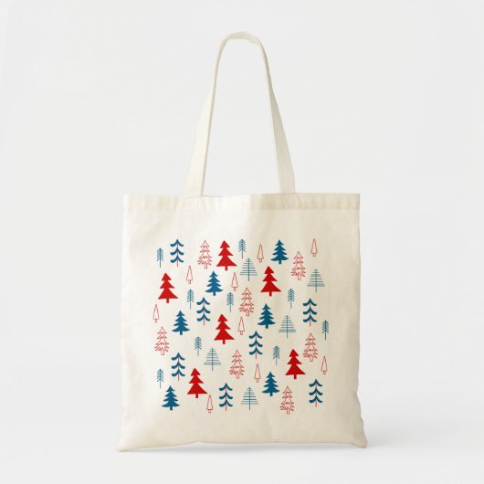 Kleurkerstbomen Tote Bag (Voorkant)