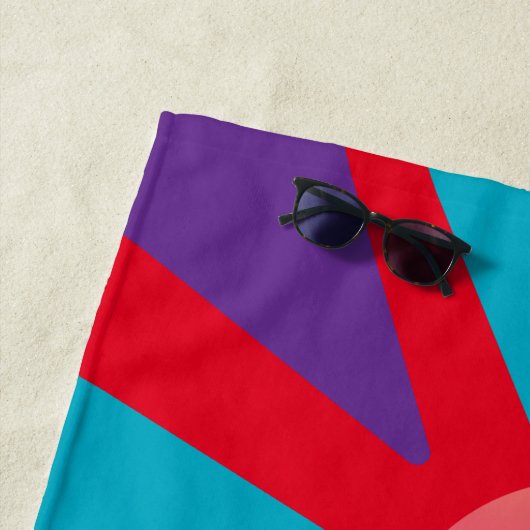 Kleurkeuken - Zonnerode roze Oranje geel Strandlaken (In situ)