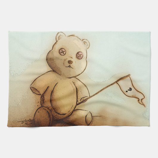 Kleurkeukenhanddoek - Teddy Theedoek (Horizontaal)