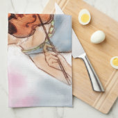 Kleurkeukenhanddoek - Violin Theedoek (Quarter Fold)