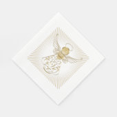 Kleurkeuze: Christmas Angel of Grace Zonnestralen Servetten (Hoek)