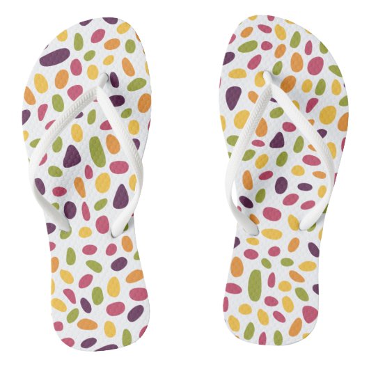 Kleurkiezelpatroon Teenslippers (Voetbed)
