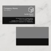 Kleurkiezer - 50-pc grijs en zwart visitekaartje (Voorkant / Achterkant)