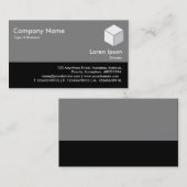 Kleurkiezer - 50-pc grijs en zwart visitekaartje (Voorkant / Achterkant)