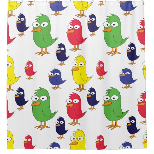 Kleurkippen Douchegordijn (Voorkant)