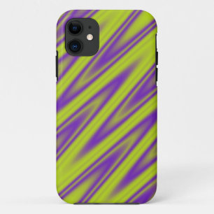 Kleurklassen ZigZag Stripes - groen violet Case-Mate iPhone Case