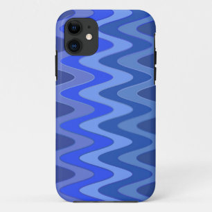 Kleurklassen ZigZag Waves - blauw iPhone 11 Hoesje