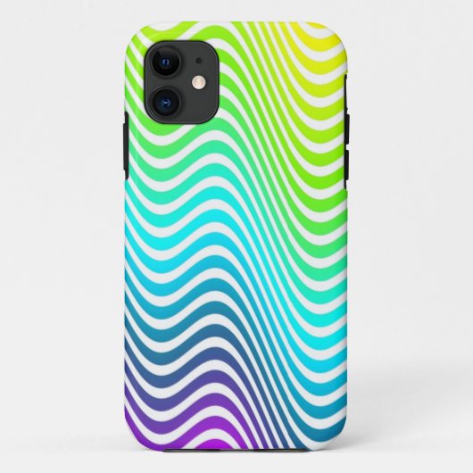 Kleurklassen ZigZag Waves - geel blauw roze Case-Mate iPhone Case (Achterkant)