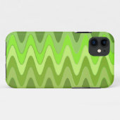 Kleurklassen ZigZag Waves - groen Case-Mate iPhone Case (Achterkant (horizontaal))