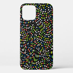 Kleurkleur kleine stippen achtergrond. cirkels gol Case-Mate iPhone case