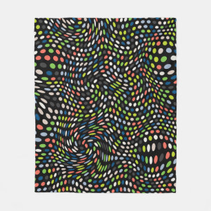 Kleurkleur kleine stippen achtergrond. cirkels gol fleece deken